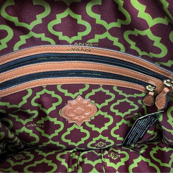 orYANY Brown Braided Leather Shoulder Bag – Gold Hardware, Boho Crossbody Style - Picture 5 of 16